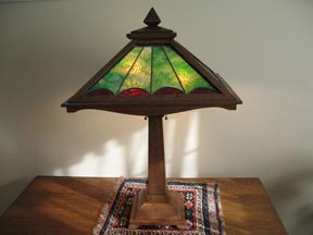 Mission Oak Lamp